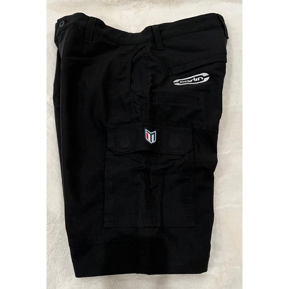 Marwin Sports Motorsport Performance Cargo Shorts 34  7 Pockets Black - Picture 4 of 11